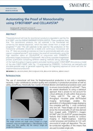 Cell Line Development (CLD), Process Qualification, Regulatory Approval, Assurance of Monoclonality