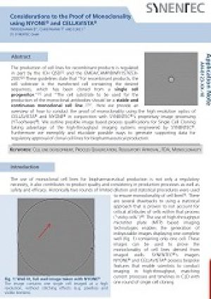 Cell line development, Process Qualification, Regulatory Approval, FDA, Monoclonality, High Throughput, SCC, CHO Cells, Seeding Control, Documentation