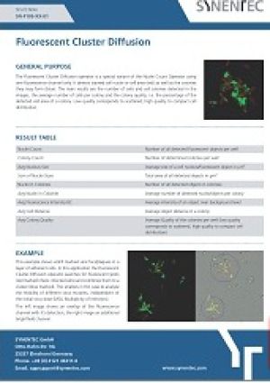 Fluorescent Cluster Diffusion