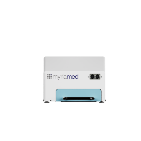 The myrImager is a video-optical high-throughput imaging platform developed in parallel with the myrPlates. 
It works in combination with the myriamed 48-well 3D cell/tissue culture plates to provide a comprehensive imaging solution for artificial tissue models in research and drug screening e.g. during the development of new medicines (IND) related to ICH.